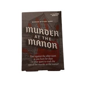 Murder at the Manor  Murder Mystery Game  Four Plus Players Ages Eight and Up